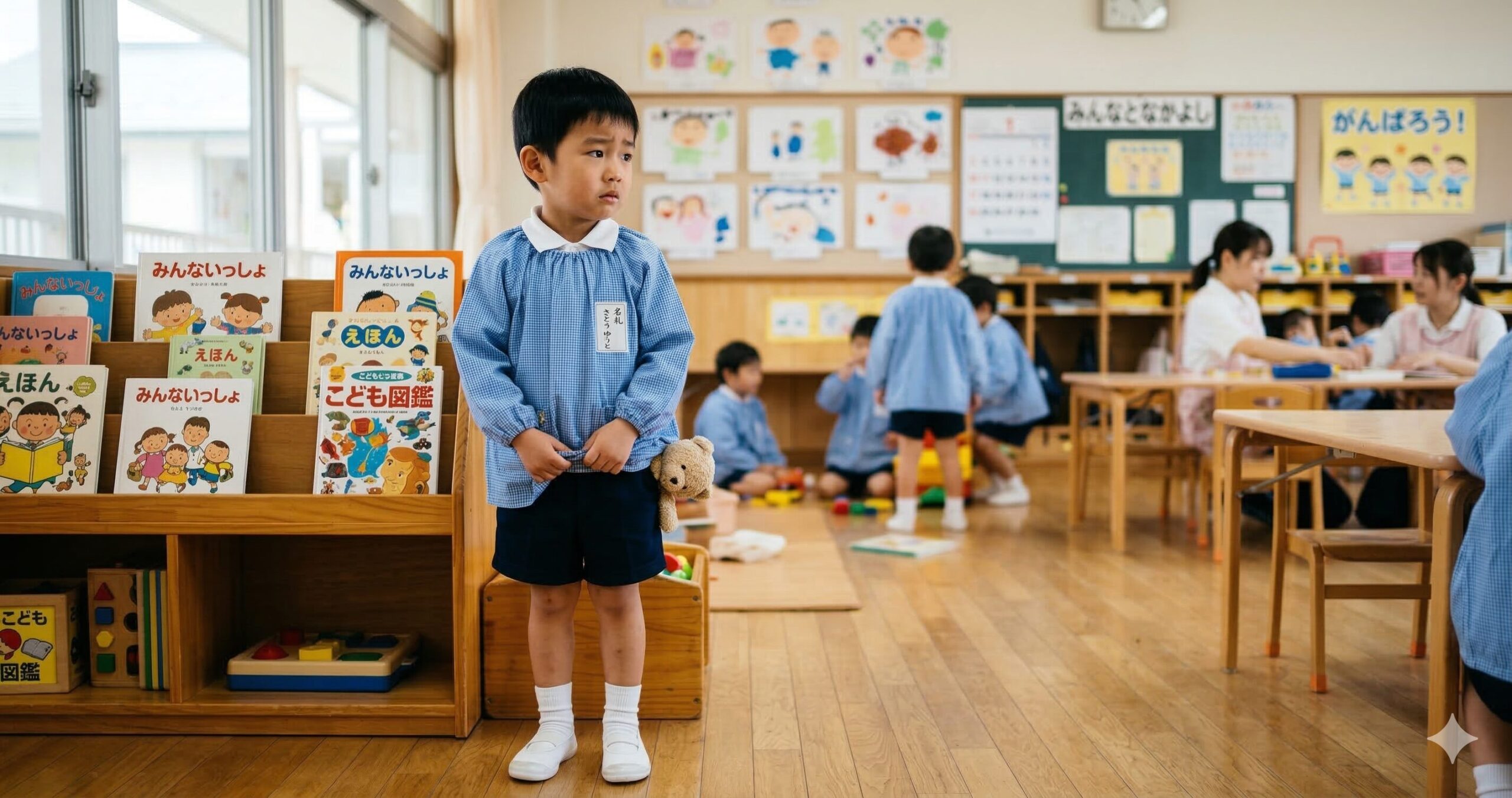 加配がついておらず不安になっている子供