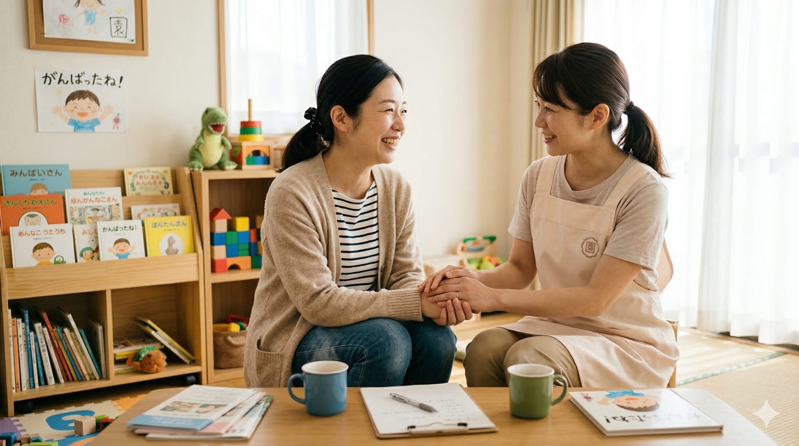 癇癪を起した4歳の子供について園の先生と相談