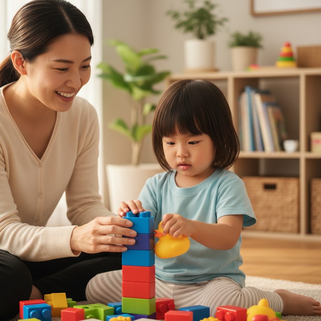 療育施設で楽しそうに運動遊びをする子どもたちの様子