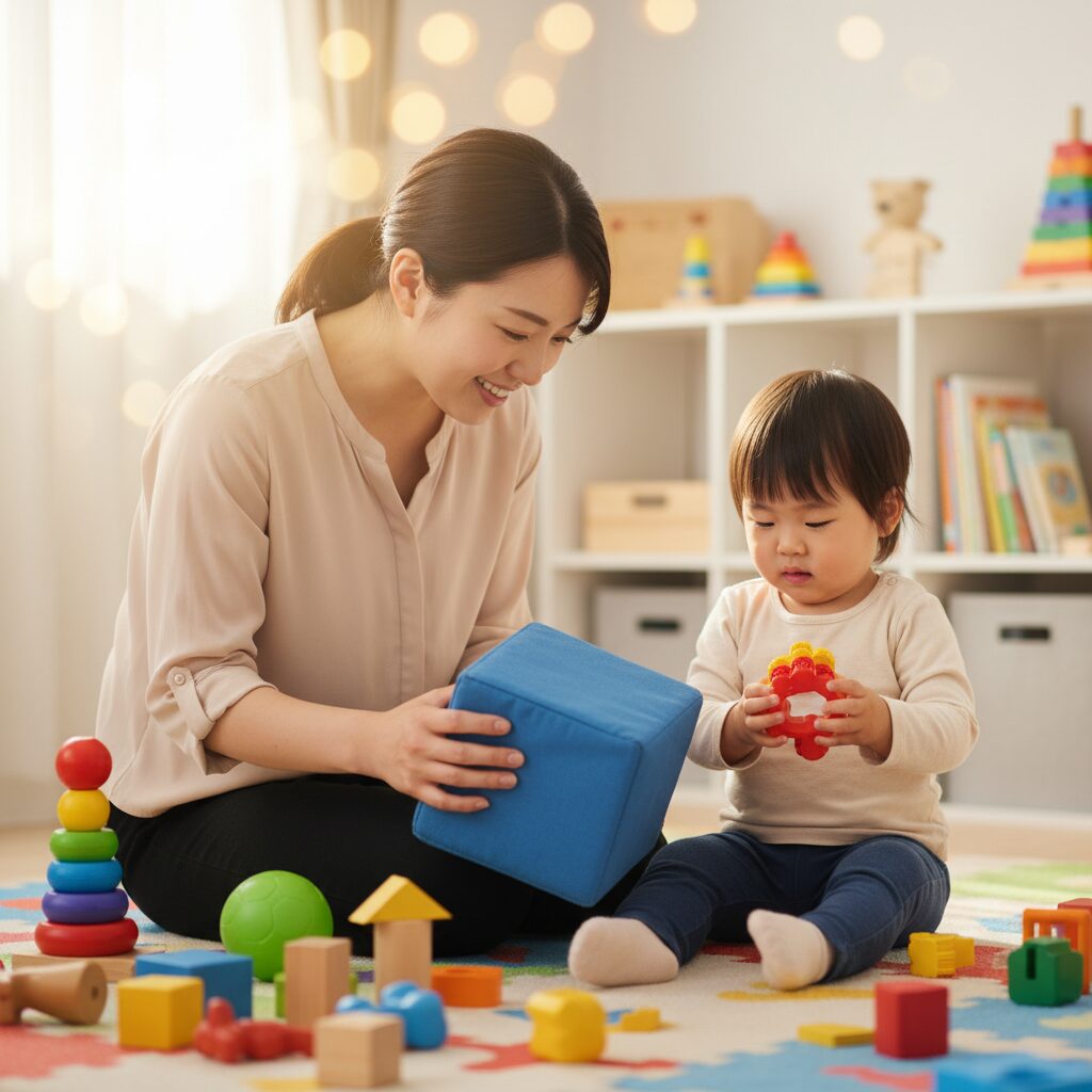 療育施設で楽しそうに活動する子どもの様子